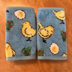 フェイラーFEILERひよこと卵柄 抱っこ紐カバーサッキングパッド