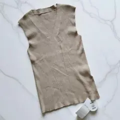 タグ付き未使用★ラウンジドレス Loungedress ノースリーブサマーニット