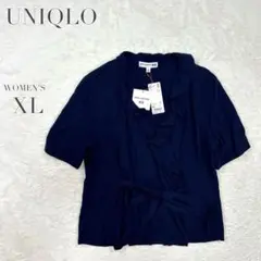 新品✨【ユニクロ】フリルブラウス イネス カジュアル とろみ ゆるだぼ XL