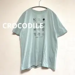 クロコダイル　CROCODILE ロゴTシャツ　グリーン　M