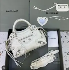 BALENCIAGA ホワイト ショルダーバッグ