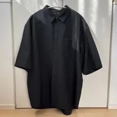 GU メンズ　ドライフライフロントシャツ　XL ブラック