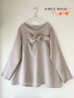 アップルハウス fleur de pomme ニームチュニック b111＊ フルールドポム コットンリネン チュニック アップル