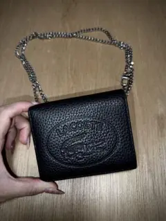【現行モデル】　美品　LACOSTE チェーンウォレットポーチ　ブラック
