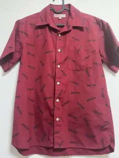X-LARGE 半袖シャツ　ワインレッド