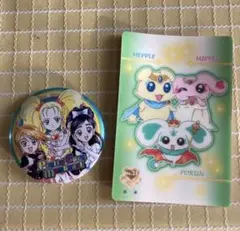 2人はプリキュア　マックスハート　缶バッジ　カード