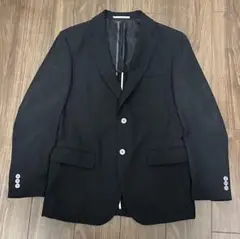 テーラードジャケットFabio Frati黒ブラックMアンコンストレッチ