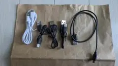 USBケーブル タイプC 5本セット 白黒