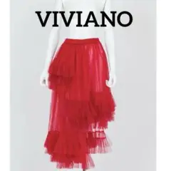 【新品未使用】VIVIANO ヴィヴィアーノ　チュールスカート　レッド　24AW 楽天市場】【SALE】VIVIANO ヴィヴィアーノ チュールスカート