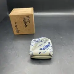 香合■染付隅田川 平安 祥堂 西四級目 桐共箱 お茶道具 古美術 時代物 骨董■ 真葛焼 宮川香斎 染付隅田川香合 | 茶道具 小西康のぶろぐ