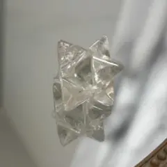 天然石 虹入り☆水晶マカバスター ② 置物