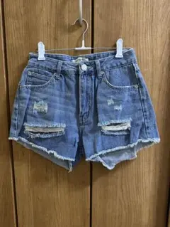 ダメージデニムショートパンツ 半ズボン