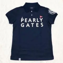 新品未使用タグ付き♪PEARLY GATES 30周年ポロシャツ ネイビー 0