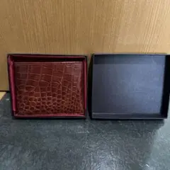 二つ折り財布 クロコダイル