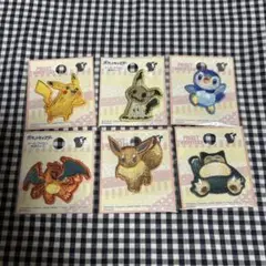 ポケットモンスター ワッペン 6個セット