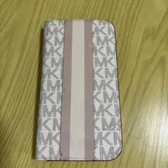 MICHAEL KORS 手帳型ケース ストライプデザイン
