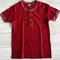 Pherrow's XS レッド ヘンリーネック Tシャツ
