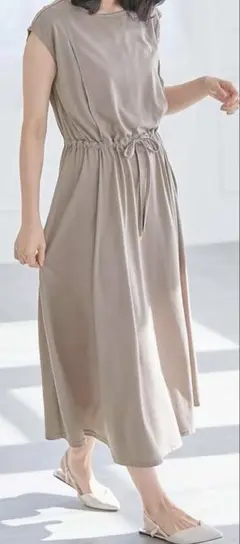 エンジェリーベ　天竺汗染み防止ワンピース　（マタニティ・授乳服）