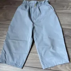 グレー、水色のウエストゴムパンツ 120