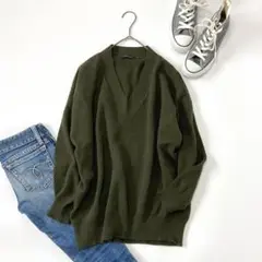 MACPHEE マカフィー Vネックプルオーバーニット
