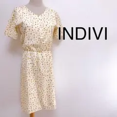 INDIVI インディヴィ レオパードデザイン ワンピース 美品