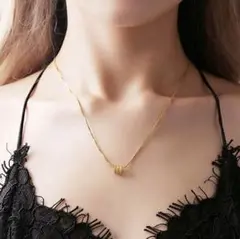 アクセサリー ネックレス リング ベネチアンチェーン ゴールド