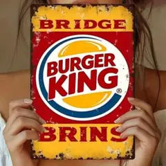 バーガーキング BURGER KING ブリキ看板 アメリカン雑貨