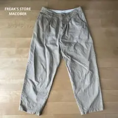 フリークスストア　MACOBER テーパードパンツ　チノパン