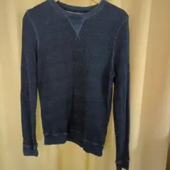 40WEFT ダークブルー Vネック トレーナー