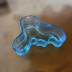 iittala 青色ガラス　小物入れ