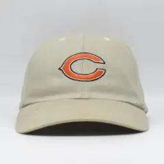 NFL シカゴ ベアーズ チーム 刺繍 キャップ 古着 アメフト ベージュ