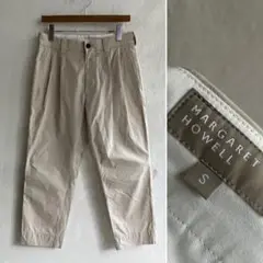 20SS Margaret Howell コットン タックパンツ MHL.