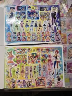アイカツ！　つやつやクリアファッションしーる２　２種　星宮いちご　藤堂ユリカ