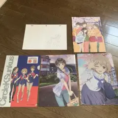 花咲くいろは　生原画　クリアファイル　限定品 花咲くいろは】原画8枚＋クリアファイル15枚セット