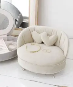 3COINS ASOKO ソファージュエリーBOX ハートクッション