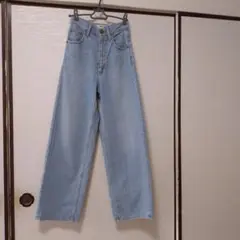 アズールバイマウジー　ハイウエストワイドデニム　24サイズ　MOUSSY