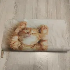 猫の写真プリント 長財布