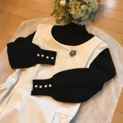 ♡トワレ 3 ひざ丈ワンピース オフホワイト ベージュ フォクシー ルネ