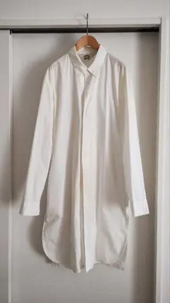 SUNSEA サンシー マグネットロングシャツ コート ホワイト サイズ2