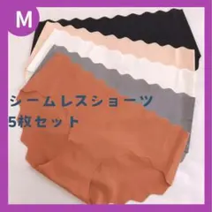 【新品】無縫製 縫い目が無いショーツ シームレスショーツ 女性 5枚セット M