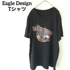 イーグルデザイン Tシャツ　ブラック　フリーサイズ　個性的