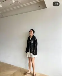 シールームリン　ソフトストレッチハーフスラックスパンツ