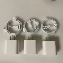3個セットApple 充電器 ライトニングケーブル