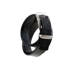 KENFORD EMBOSSED LEATHER BELT PAISLEY