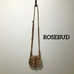 【ROSEBUD】レオパード柄が可愛い♡ハラコミニショルダーバッグ