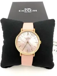 【新品未使用】COACH アナログ時計 ピンクレザー