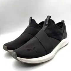 PUMA SOFTFOAM +スリッポン　スニーカー　グレー×ブラック