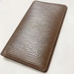 正規品LOUIS VUITTON ルイヴィトン エピ 手帳カバー ダークブラウン