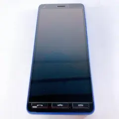 【良品】A201KC かんたんスマホ２+ ブルー　|1576|