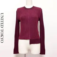 UNITED TOKYO ストライプジャガードニット